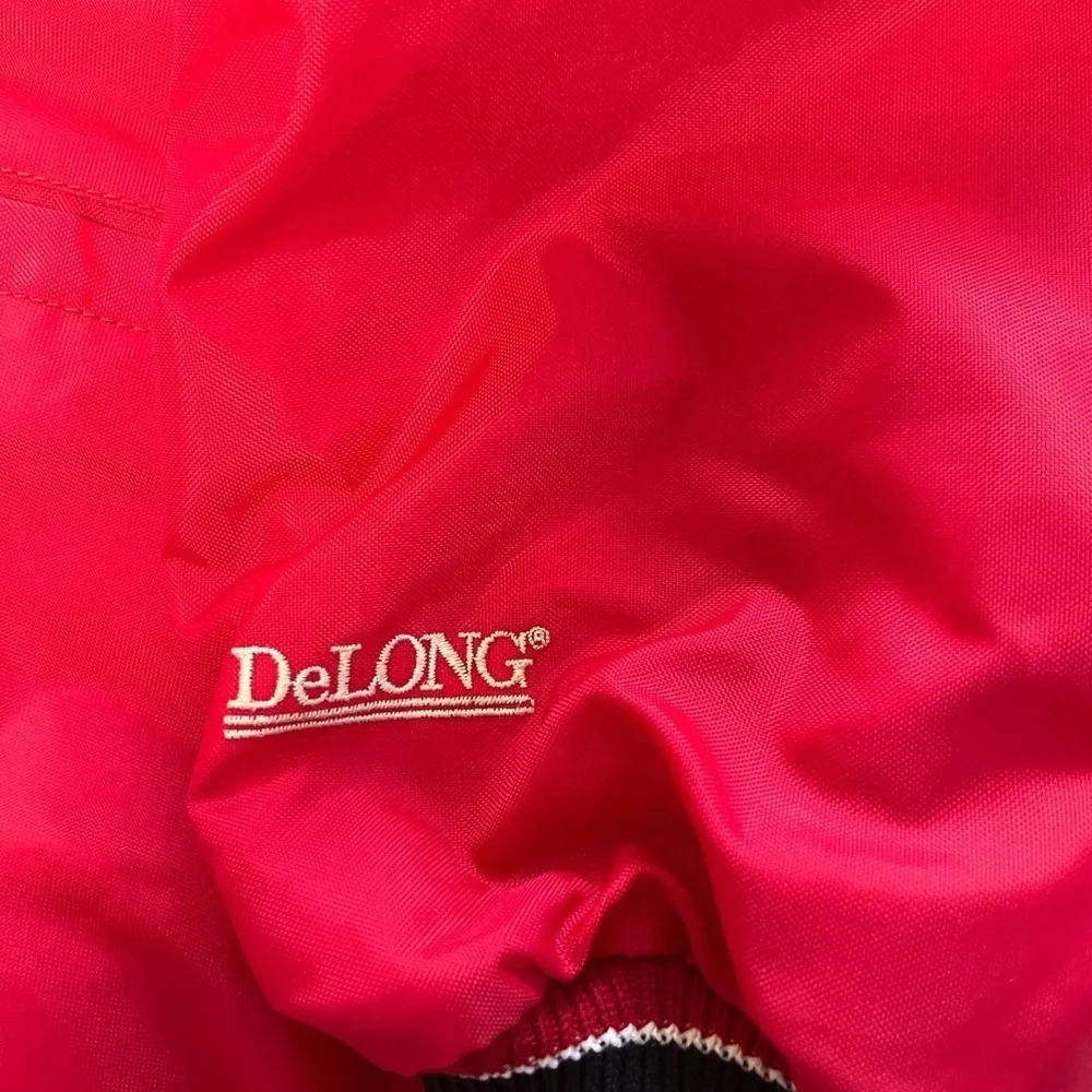 Vintage Delong Varsity Baseball Jacket Lackawanna Trail Lions Size Large
